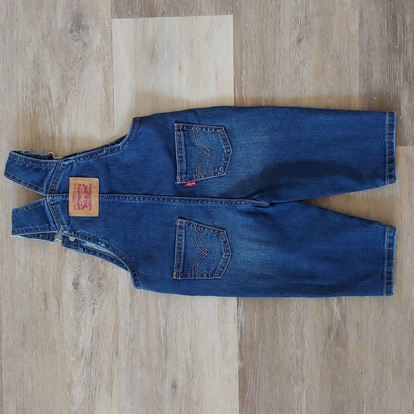 NWT Levi's Infant One Piece Overalls Blue Size 9M - Picture 5 of 14
